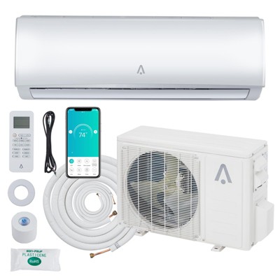 9000 Btus Wifi Enabled Split-System Air Conditioners, R454B 19 SEER2 115V Inverter Ductless Split AC Unit