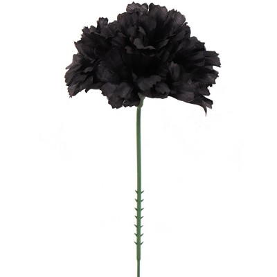 Floral Home 5" Stem Long Navy Blue Carnation Pick - 100-Piece