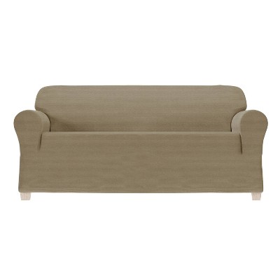 Chenille Stretch Sofa Slipcover - Zenna Home