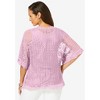 Jessica London Women's Plus Size Crochet Cardigan - 3 of 4