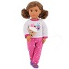 Our Generation Best Teas Pajama Outfit & Bubble Tea Plush for 18" Dolls - 2 of 4