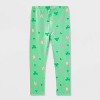 Toddler Girls' 2pk Adaptive St. Patrick's Day Leggings - Cat & Jack™ Lilac Purple/Lime Green - image 2 of 3