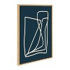 Kate and Laurel Abstract Lines in Blue by Apricot + Birch, 23x33, Natural - 2 of 4