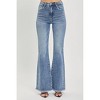 Women's Frayed Hem Flare Jeans - RISEN - 4 of 4