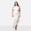 Rebdolls Women's Calla Lily Satin Pleated Midi Shift Dress - 2 of 4