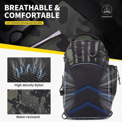 Unique Bargains Waterproof Sling or Backpack Style Fishing Tackle Backpack Camouflage — фото 6