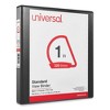 Universal Slant D-Ring View Binder, 3 Rings, 1" Capacity, 11 x 8.5, Black, 12/Carton - image 2 of 4