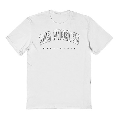 Rerun Island Men's Los Angeles 2 Short Sleeve Graphic Cotton T-Shirt