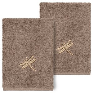 Linum Home Textiles 100% Turkish Cotton BRAELYN Embellished Towel Set - 1 of 2