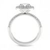 Pompeii3 1Ct Halo Diamond Accent Ring White Gold Lab Created - Size 7 - 2 of 4