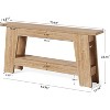 Tribesigns 70.9“Extra Long Console Table, 2-Tier Rectangular Sofa Table for Behind Couch, Farmhouse Entryway Table for Hallway, Living Room - 2 of 4