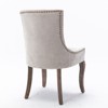 PAGED Dining Chairs Set of 2 Modern Living Room Chair with Wooden Legs, Upholstered Dining Room Chair for Kitchen - 4 of 4