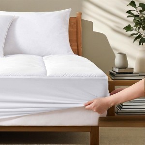Peace Nest Cooling Mattress Pad Fit upto 18" Cool Touch Cover - 1 of 4