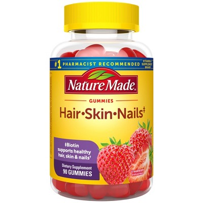Nature Made Hair, Skin & Nails 2500 mcg Gummies - Mixed Berry - 90ct