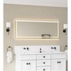 Ridstar 72 in. W x 28 in. H Gray Rectangular Bathroom Mirror with LED Lights - 3 of 4