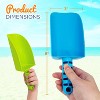 4E's Novelty 4 Pcs 8 Inch Beach Shovel - Heavy Duty Plastic for Toddlers, Perfect for Sandbox and Beach Play, Beach Toys for Kids 3-10 - 2 of 4