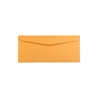 JAM Paper #14 Recycled Envelopes 5 x 11 1/2 Brown Kraft Manila 52692203682