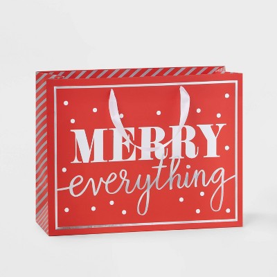 Large Vogue Merry Everything Gift Bag Red - Wondershop™