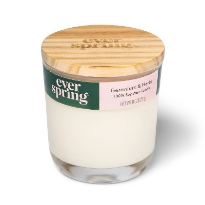 Candle - Geranium & Herbs - 8oz - Everspring™