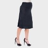 24seven Comfort Aapparel Maternity Elastic Waist A Line Knee Length Skirt - image 2 of 4