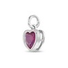 Girls' CZ Birthstone Heart Sterling Silver Charms - In Season Jewelry - 2 of 4