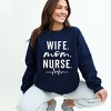 Simply Sage Market Women's Graphic Sweatshirt Wife. Mom. Nurse. - 2 of 3