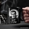Dracula Spooky Portrait Personalized Mug Horror Villain Theme Halloween Gift with Custom Name Black 12oz - 4 of 4