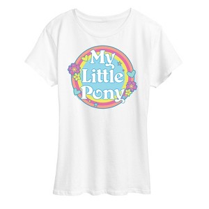Women's - My Little Pony - Retro Rainbow Badge Short Sleeve Graphic T-Shirt - 1 of 4