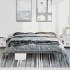 vidaXL Bed Frame Metal Platform Bed Base Mattress Foundation for Home Bedroom - King Black without headboard - 3 of 4