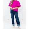Women's Saylor Straight Leg Cuffed High Rise Denim - Q2 - 2 of 4