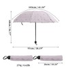 Unique Bargains Portable Umbrella Floral Print Manual Retractable - 2 of 4