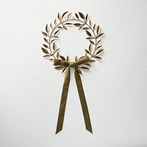 Brass Wreath with Bow - Hearth & Hand™ with Magnolia - 1 of 4