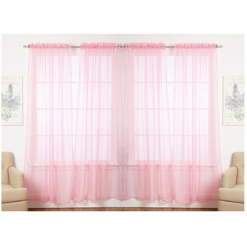 55"X84" 1 Piece Sheer Voile Window Curtain Panel Treatment Drapes Many Colors 