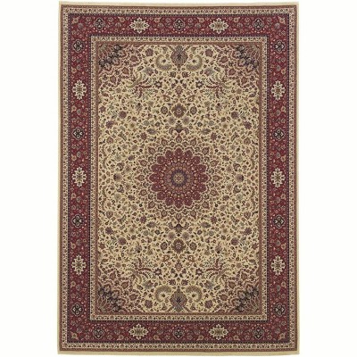 Oriental Weavers Ariana 095J3 Ivory/ Red Indoor Area Rug - 5'3" x 7'9"