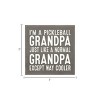 Slickblue Pickleball Grandpa Wood Sign – Funny 7x7 Rustic Wall Décor – Cooler Than Normal Grandpa, Color Options - 3 of 3