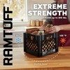 Ramtuff Storage Milk Crate, Plastic Organizer Box, 250lb Capacity, Black, 1 Pack - 3 of 4