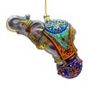 Kurt Adler 7-Inch Bellissimo Glass Elephant Ornament - 3 of 4