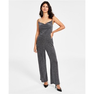 bar III Womens Sparkle Sleeveless Jumpsuit - 1 of 1