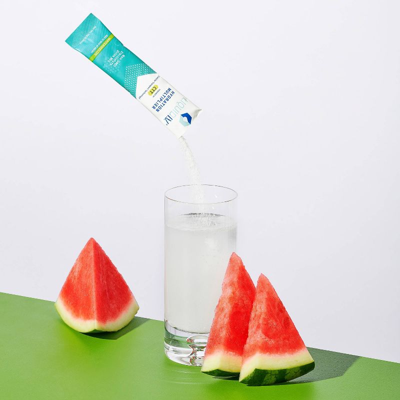Liquid I.V. Hydration Multiplier Vegan Powder Electrolyte Supplements - Watermelon - 0.56oz each/10ct, 6 of 9