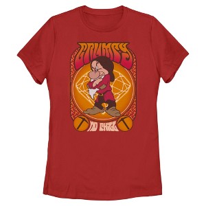 Womens Snow White and the Seven Dwarfs Grumpy No Chill T Shirt - 1 of 4