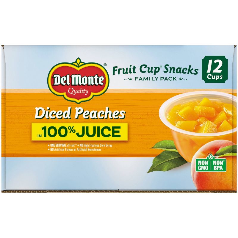Del Monte Diced Peaches Fruit Cup, 3 of 6