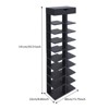 YIYIBYUS Modern 10 Tier Free Standing Vertical Shoe Rack Organizer - 3 of 4