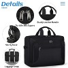 Business Office Work Computer Bag 17 Inch Adjustable Shoulder Messenger Bag, Black - 4 of 4