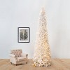 13ft. Slim White Artificial Christmas Tree with 1350 Warm White LED Lights and 3924 Branches – Towering X-Mas Elegance - 4 of 4