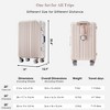 Vynxaria 20in Pink Aluminum Frame Luggage USB Port Spinner Wheels TSA Lock Ideal for Short Trips Beach Holidays Fashion - 3 of 4