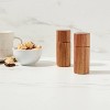 2pc Acacia Turned Salt Shaker And Pepper Grinder Set - Threshold