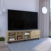 NicBex TV Stands for 70 inch TV, Entertainment Center with 4 Open Shelves and 4 Legs,TV Console for Bedroom, Living Room, Home,Brown - 2 of 4