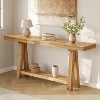 Tribesigns 70.9-Inch Solid Wood Console Table, Farmhouse Sofa Table for Entryway, Living Room, Hallway, Foyer - 2 of 4