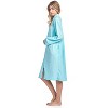 Casual Nights Women's Zipper Front Jacquard Terry Fleece Robe Duster - 3 of 4