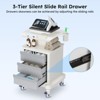 Mojgar Mobile Ultrasound Trolley Cart Portable Ultrasound Imaging Scanner Vehicle Medical Beauty Storage Cart 110LBS Load with 4 Wheels - 3 of 4